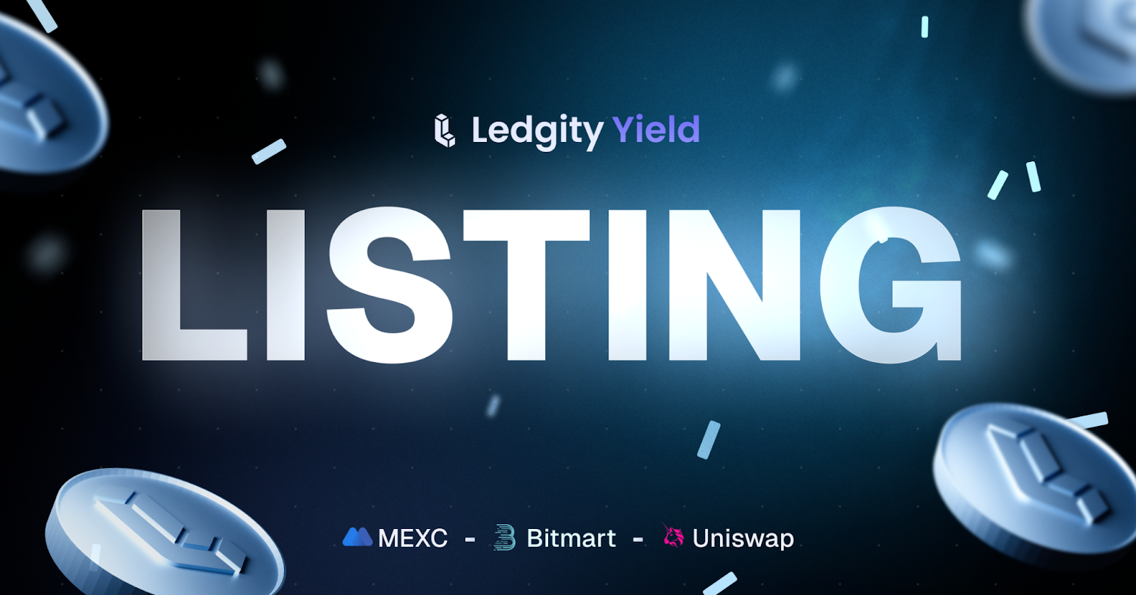 Ledgity announces the listing of its $LDY token on MEXC, Bitmart and Uniswap: a major milestone for the Ledgity ecosystem